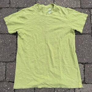American Giant Premium Tshirt 100% Supima Cotton Shirt Green USA Made Large